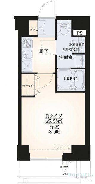 THE MARK COURT II(1K/5階)の間取り写真