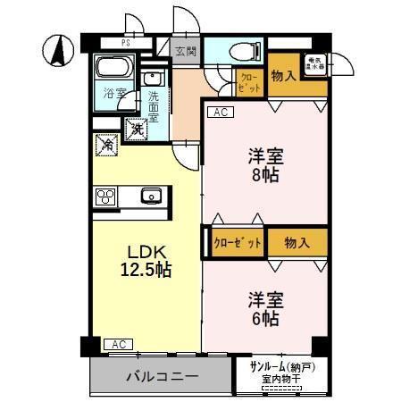 センチュリーミューゼ(3LDK/4階)の間取り写真