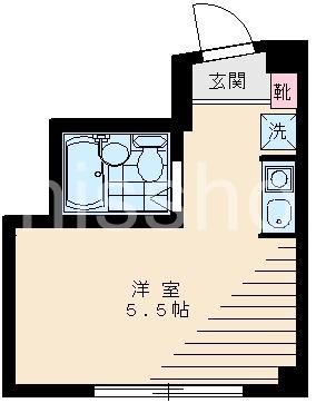 エクスクルーシブ江古田(ワンルーム/4階)の間取り写真