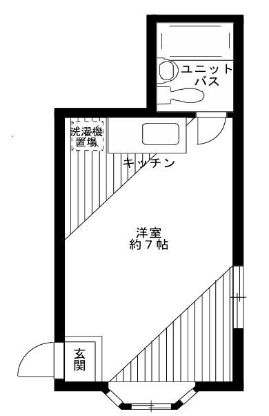 メゾンドグルー(ワンルーム/1階)の間取り写真
