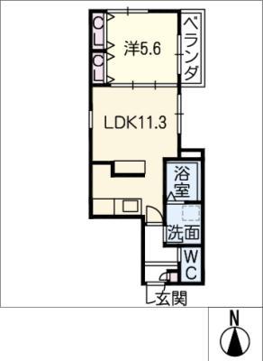 グランオマージュ(1LDK/3階)の間取り写真