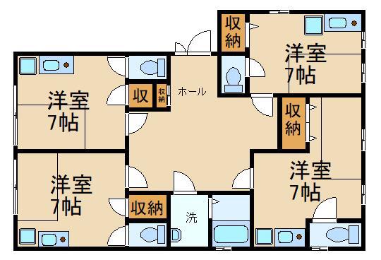 MKホーム(ワンルーム/2階)の間取り写真