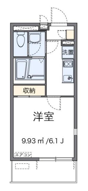 レオネクストCOZY(1K/3階)の間取り写真