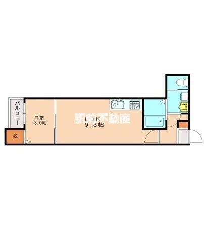 REVIVE新宮中央(1LDK/1階)の間取り写真