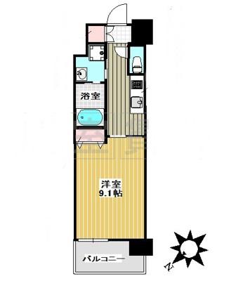 GOKISO TERRACE(1K/12階)の間取り写真