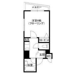 ベルトピア天神南I(ワンルーム/5階)の間取り写真