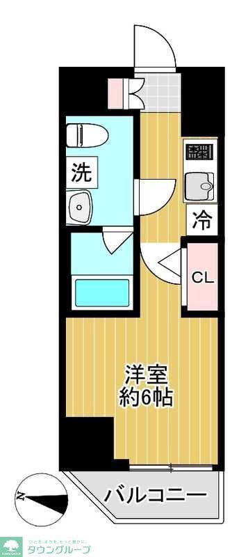 SHOKEN RESIDENCE横浜鶴見III(1K/7階)の間取り写真