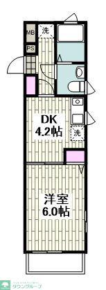 CASA YOKOHAMABASHI(1K/3階)の間取り写真
