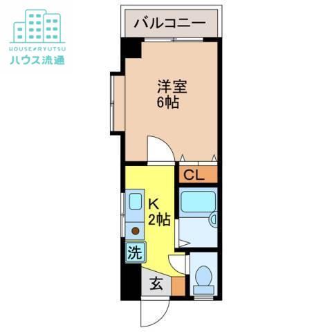 ブリアンジュールM&Y(1K/2階)の間取り写真