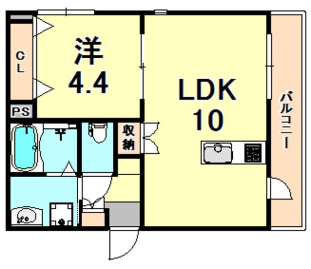 LOOP RESIDENCE(1LDK/3階)の間取り写真