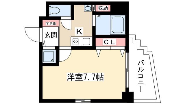 EFFORT HONGO(1K/6階)の間取り写真