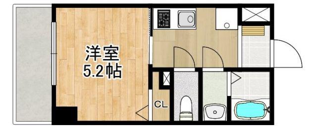 MODERN PALAZZO諫早駅前(1K/8階)の間取り写真