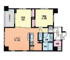 ルヴァン茅ヶ崎(2LDK/4階)の間取り写真