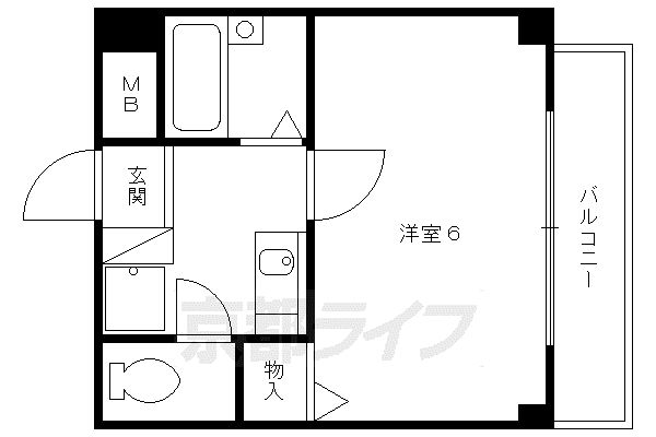 第2CRPビル(1K/3階)の間取り写真