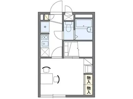レオパレスショールマーシュ(1K/2階)の間取り写真