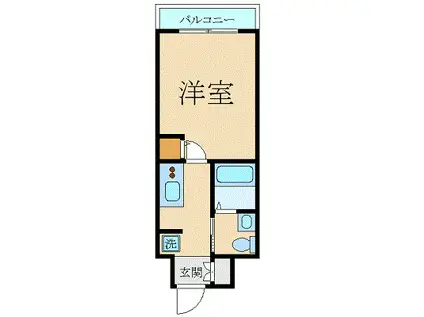 スカイコート神田第二(1K/12階)の間取り写真