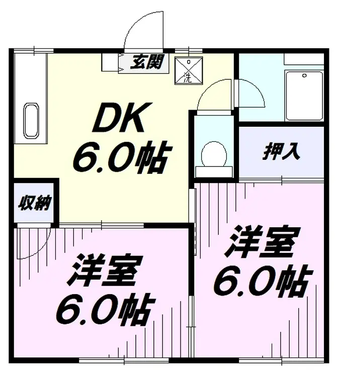 コーポ・5 2階階 間取り