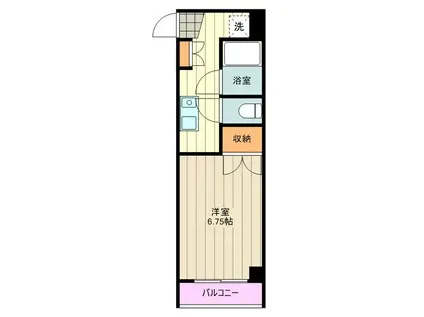 リヴイン国立(1K/3階)の間取り写真