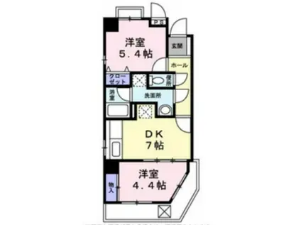 KOBE十一屋(2DK/2階)の間取り写真