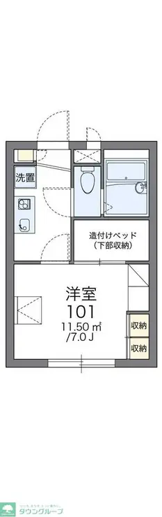 レオパレスBIRDLIME 1階階 間取り
