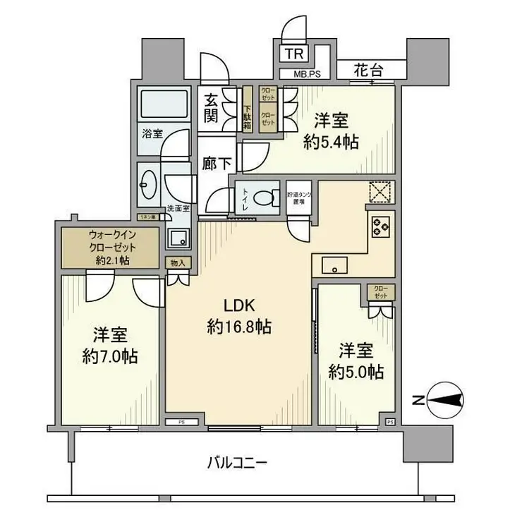 THE TOYOSU TOWER 12階階 間取り