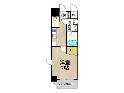 アリビオ江坂垂水町(1K/8階)の間取り写真