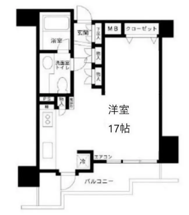 フリーディオ西麻布 11階階 間取り