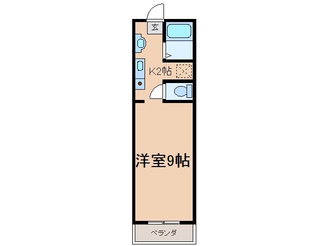 クリアフォレストVII番館(1K/4階)の間取り写真