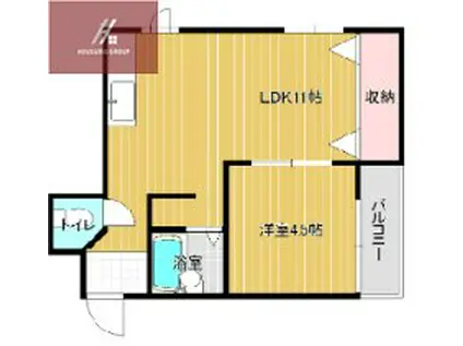 ルエーテ20(1LDK/3階)の間取り写真