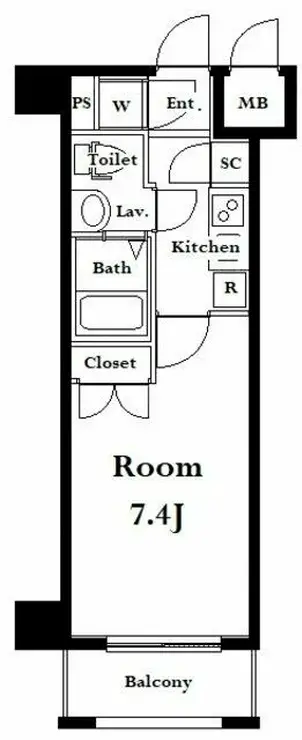 グランド・ガーラ南麻布 5階階 間取り