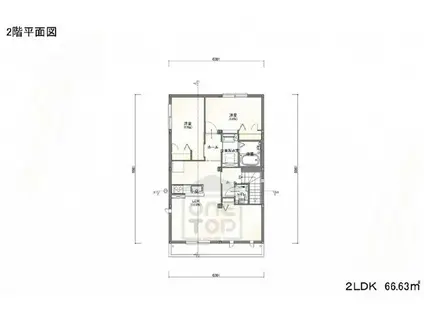 ダヴ・ガーデン緑ヶ丘(2LDK/2階)の間取り写真