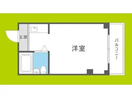 マキノマンション(ワンルーム/3階)の間取り写真