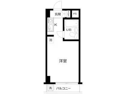 シグマース国立(ワンルーム/4階)の間取り写真