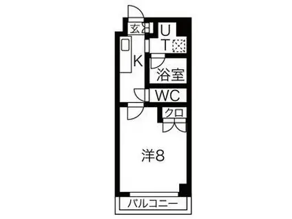 シティライフ星ヶ丘(1K/5階)の間取り写真