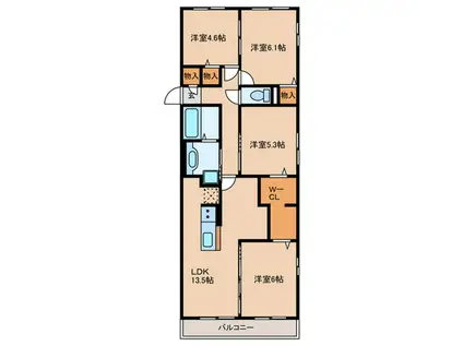 カノープス(4LDK/3階)の間取り写真