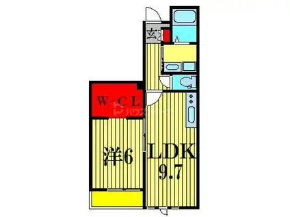 LANAI HOUSE 393 NOAH(1LDK/1階)の間取り写真