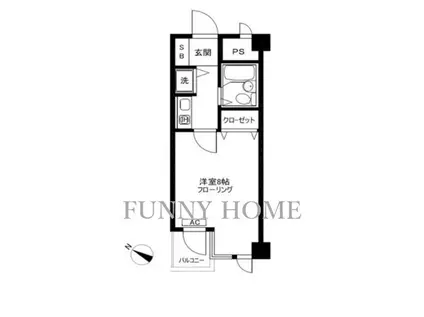 PRESTIGE GAKUGEIDAI(1K/1階)の間取り写真