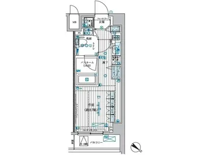 ブライズ中野南台(ワンルーム/2階)の間取り写真