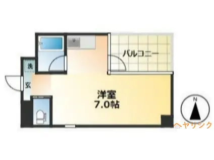 クレイタスパークIII(1K/3階)の間取り写真