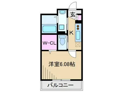 マレアガーデン新横浜F棟(1K/3階)の間取り写真