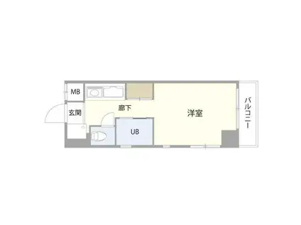 シャルム住吉(ワンルーム/4階)の間取り写真