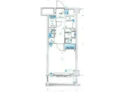 RISING PLACE 八王子みなみ野(1K/1階)の間取り写真