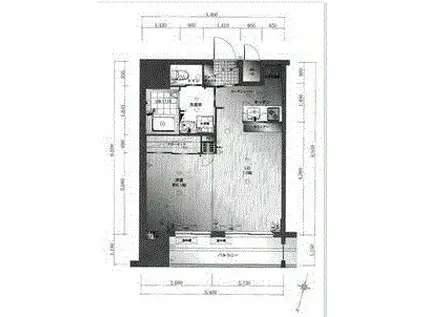 サヴォイマキシマイズ博多ステーション(1LDK/14階)の間取り写真