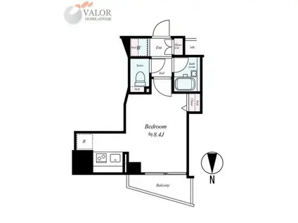 プレール・ドゥーク蒲田II(1K/5階)の間取り写真