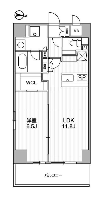 NIDO ASAKUSA(1LDK/2階)の間取り写真