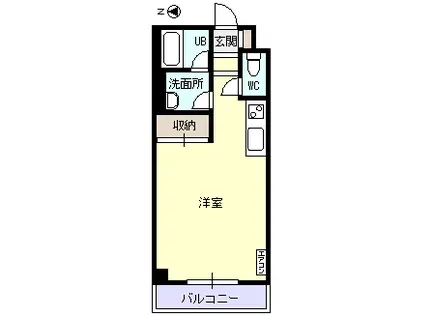 T・アベニュー(ワンルーム/2階)の間取り写真