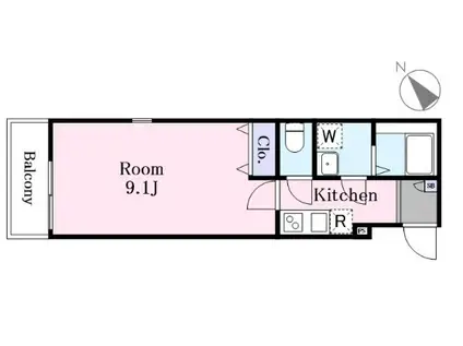 J-MAISON東川口A(1K/1階)の間取り写真