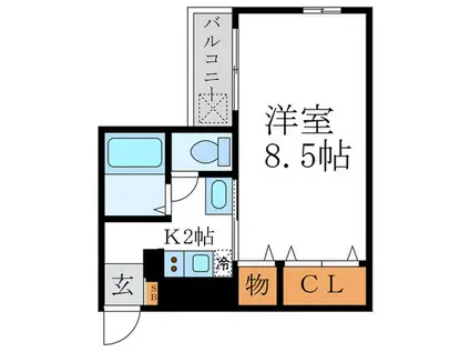 マ・メゾン(1K/3階)の間取り写真