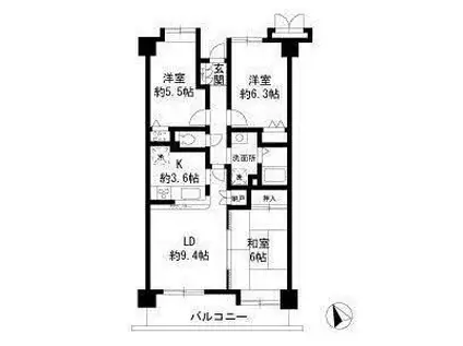 MYT.PARACIO(3LDK/2階)の間取り写真