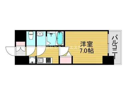 プレサンス福島吉野ミナージ(1K/11階)の間取り写真